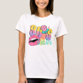 T-shirt 90s Babe Retro Super brillant coloré (Devant)