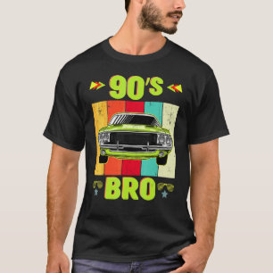 T-shirt 90s Bro Retro Vintage 90s 90s Classic Car Thème P