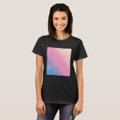 T-shirt 90s esthétique - Bleu rose Abstrait Graphique (Devant entier)