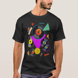 T-shirt 90s Génération Musique Vinyl Retro Theme Party Nin