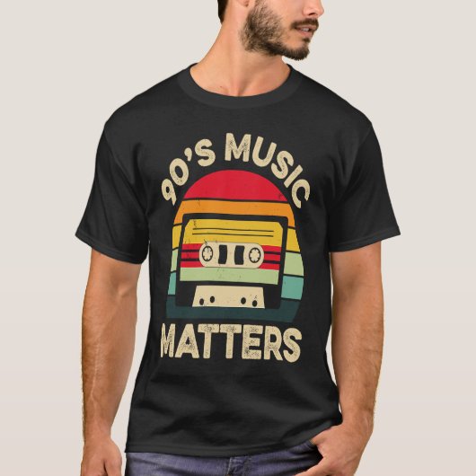 T-shirt 90s Music Matters Musician Music (Devant)