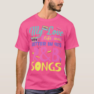 T-shirt 90'S Musique Rb Pour Hommes Filles Rnb Lover Rhyth
