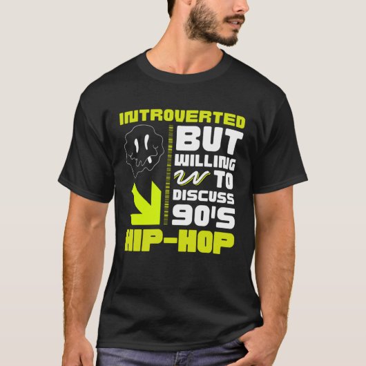 T-shirt 90s R&B kids introverted but willing to discuss 90 (Devant)