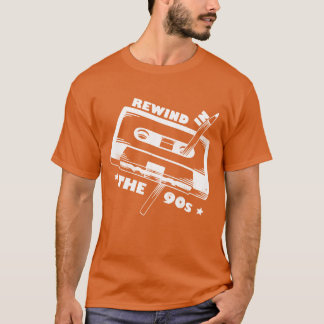 T-shirt 90s Retro Rewind A Cassette With Pencil Costume gi
