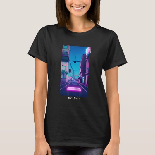 T-shirt 90's Retro Synthwave Japanese Vaporwave Otaku Aest (Devant)