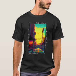 T-shirt 90's Retro Synthwave Japonais Vaporwave Art Otaku