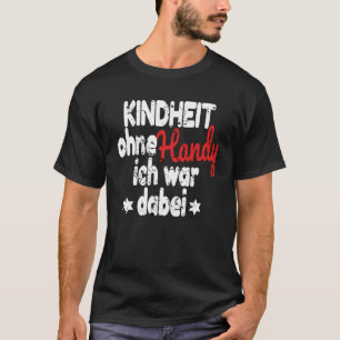 T-shirt 90s Tenir Enfance Sans Téléphone Mobile I War Do