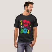 T-shirt 90s tenue femmes Hommes Costume Party I Love Les 8 (Devant entier)