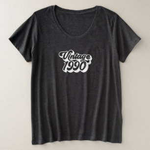 T-shirt 90's Text 1990 Vintage