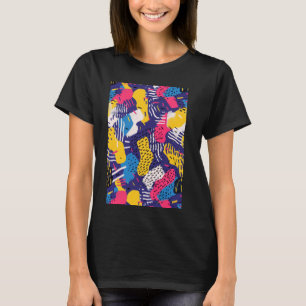 T-shirt 90s Thème Rétrowave Motif Art Retro