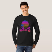 T-shirt 90s Vaporwave Art Palms Retro 80s Sunset esthétiqu (Devant entier)