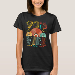 T-shirt 90s Vibe CD 90s Musique 1990s Génération Retro Nin