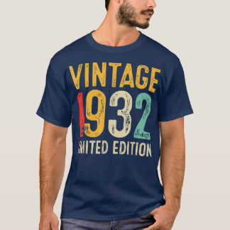 T-shirt 90th Birthday Poison 90 Years Old Vintage 1932 Lim