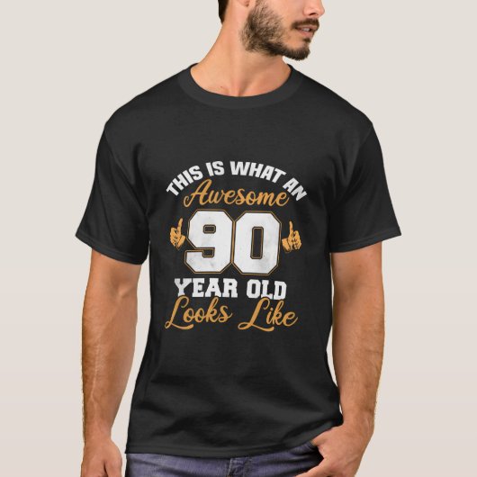 T-shirt 90Th Novelty Awesome 90 (Devant)