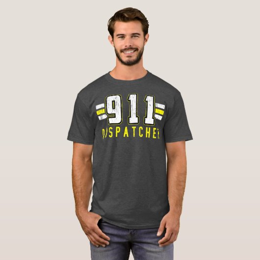 T-shirt 911 Dispatcher Dispatch Operator Thin (Devant entier)
