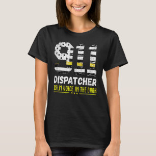 T-shirt 911 Dispatcher Dispatch Us Flag Police Emergency