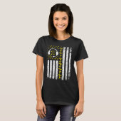 T-shirt 911 Dispatcher Flag Emergency Responder Police Dis (Devant entier)