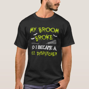 T-shirt 911 Dispatcher Halloween Costume Funny Easy Lazy S