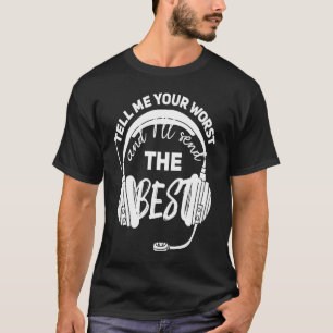T-shirt 911 Dispatcher Police Yellow Line 1