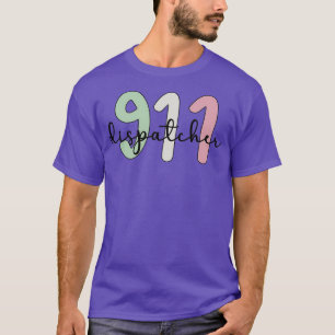 T-shirt 911 Dispatcher Thin Yellow Line Opérateur d'urgenc