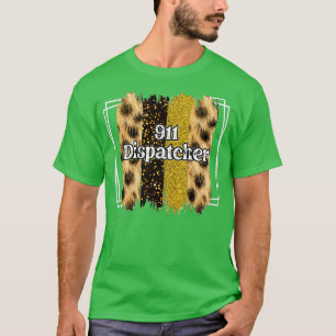 T-shirt 911 Dispatcher Thin Yellow Line Opérateur d'urgenc