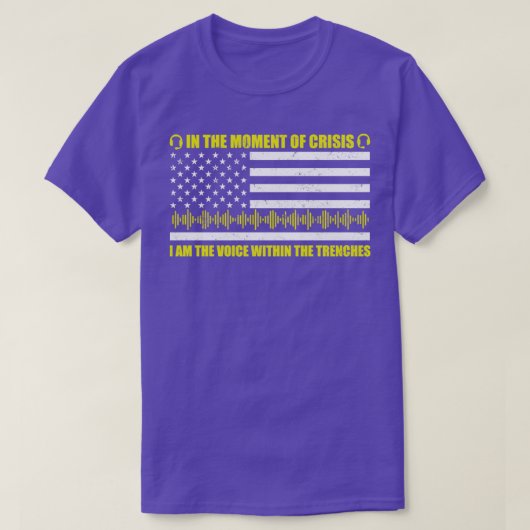 T-shirt 911 Dispatcher Week American Flag Calm Voice In Th (Design devant)