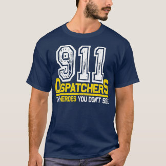 T-shirt 911 Héros Dispatcher Partout Les Hommes