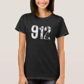 T-shirt 912 Area Code Savannah GA Mobile Telephone Area Co (Devant)