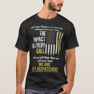 T-shirt 913 Dispatcher Thin Gold Line Flag Weve Never