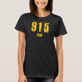 T-shirt 915 EPTX El Paso TX Rough Conception (Devant)