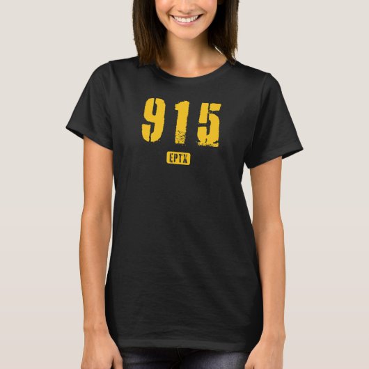 T-shirt 915 EPTX El Paso TX Rough Conception (Devant)