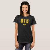 T-shirt 915 EPTX El Paso TX Rough Stencil Conception_1 (Devant entier)