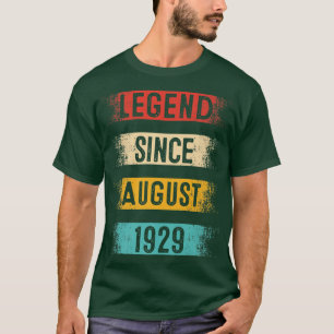 T-shirt 93e anniversaire, Retro Vintage Legend depuis le 1