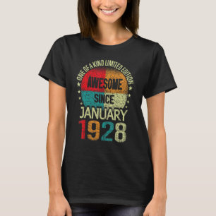 T-shirt 95 Année stupéfiante depuis Janvier 1928 95ème Bi 
