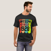 T-shirt 95 ans Vintage 1928 95e anniversaire (Devant entier)