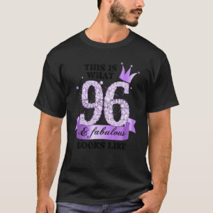 T-shirt 96 & Fabuleux I Purple Lilac Groupe de Parti Blanc