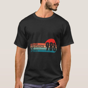 T-shirt 988 Chemise Prévention du suicide Ligne de vie 988