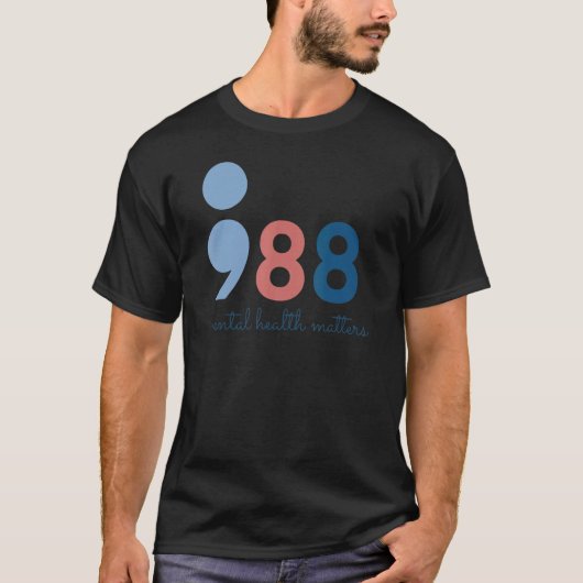 T-shirt 988 La santé mentale, les questions de prévention (Devant)