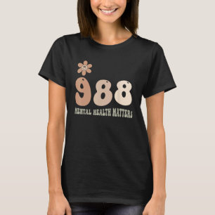 T-shirt 988 Point-virgule La santé mentale compte Préventi