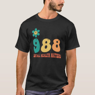 T-shirt 988 Point-virgule La santé mentale compte Préventi
