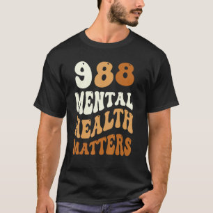 T-shirt 988 point-virgule La santé mentale compte Préventi