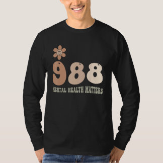 T-shirt 988 Semicolon Mental Health Matters Suicide Preven