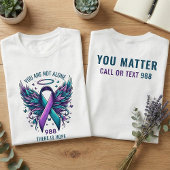 T-shirt 988 Suicide Prevention You Matter Ribbon Support