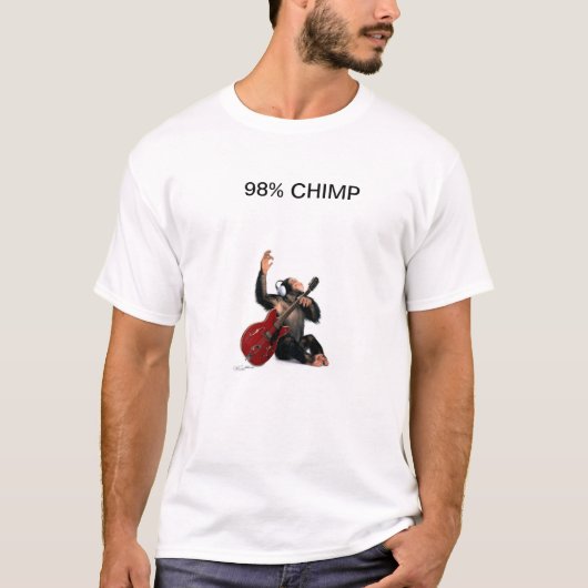 T-SHIRT 98% CHIMP PLAY GUITAR (Devant)