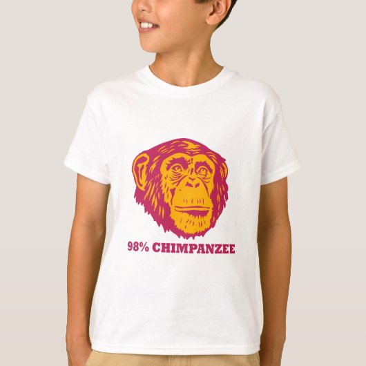 T-shirt 98% Chimpanzé (Devant)