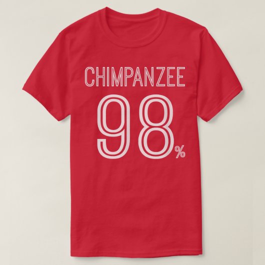 T-shirt 98 Chimpanzé Monkey Evolution Science Silly Funny (Design devant)