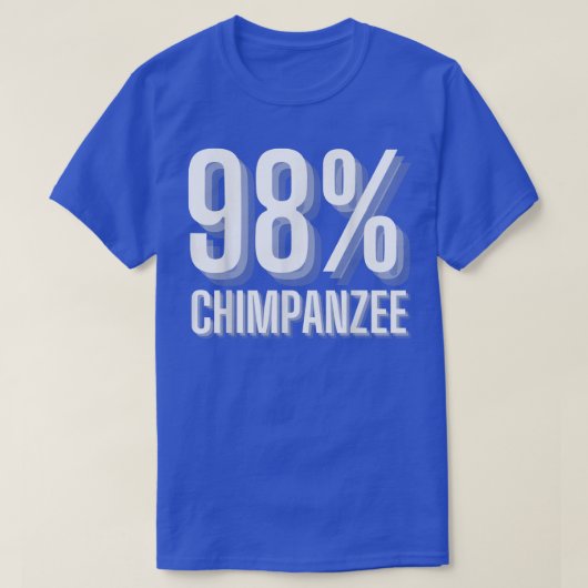 T-shirt 98 Chimpanzee Monkey Ape Evolution Theory Best Sci (Design devant)