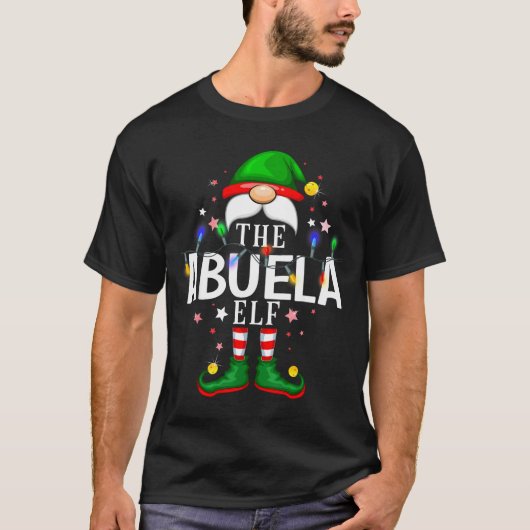T-shirt 99 Matching Christmas Elf Family Pjs - Abuela Elf (Devant)