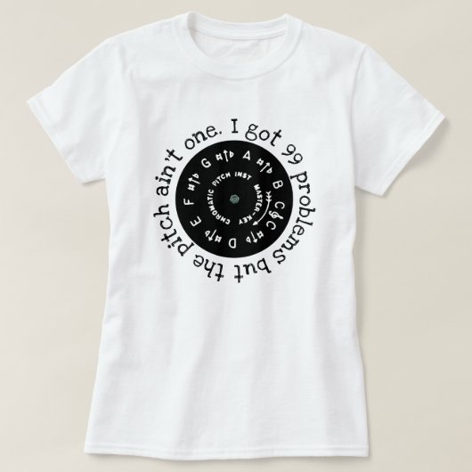 T-shirt 99 Problèmes Pitchpipe noire (Design devant)