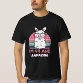 T-shirt 99e anniversaire Llamazing Llama 99 ans Anniversai (Devant)